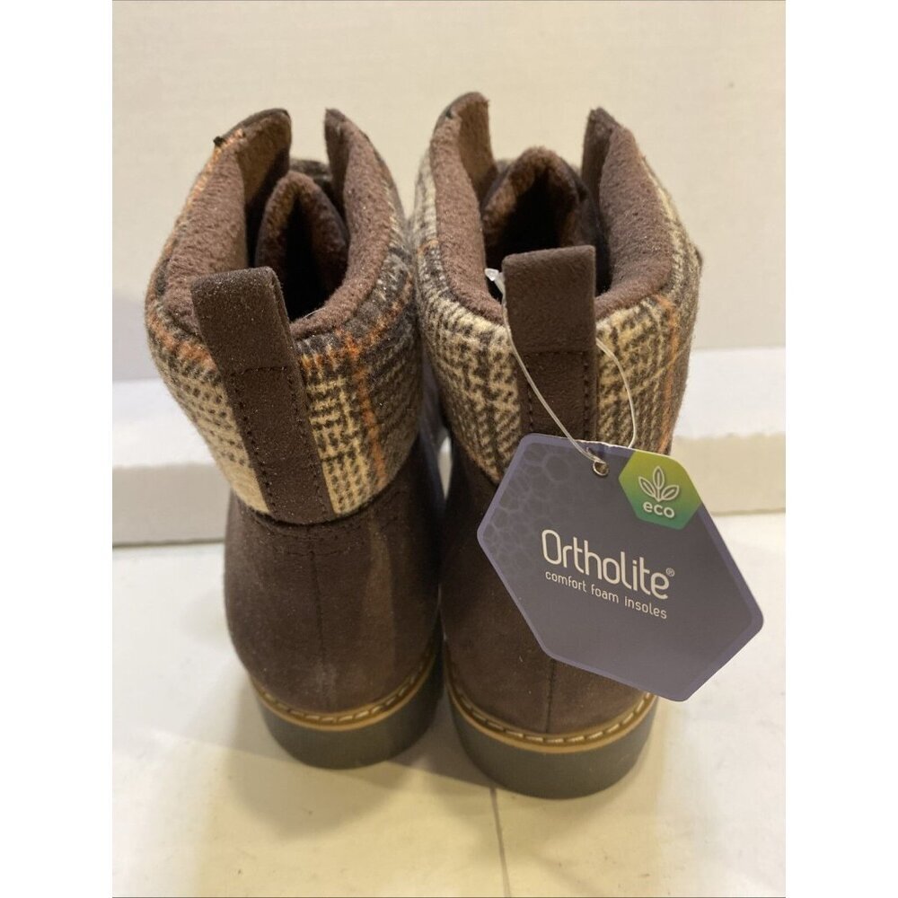Sonoma Goods For Life Women's Hiker Boots New Brown Size 11 Ortholite ECO - Picture 3 of 6